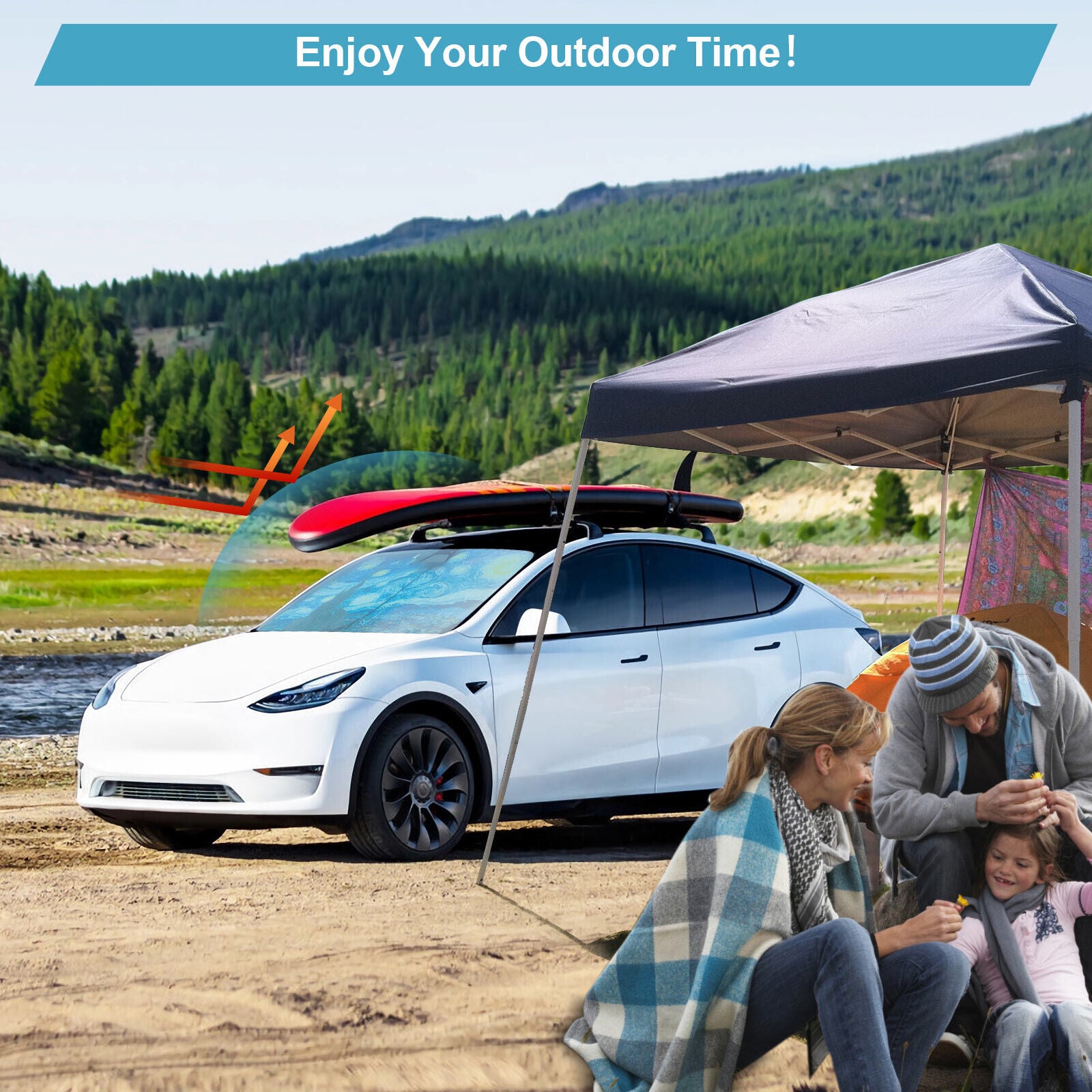 Car Windshield Sun Shade Cover Q43218