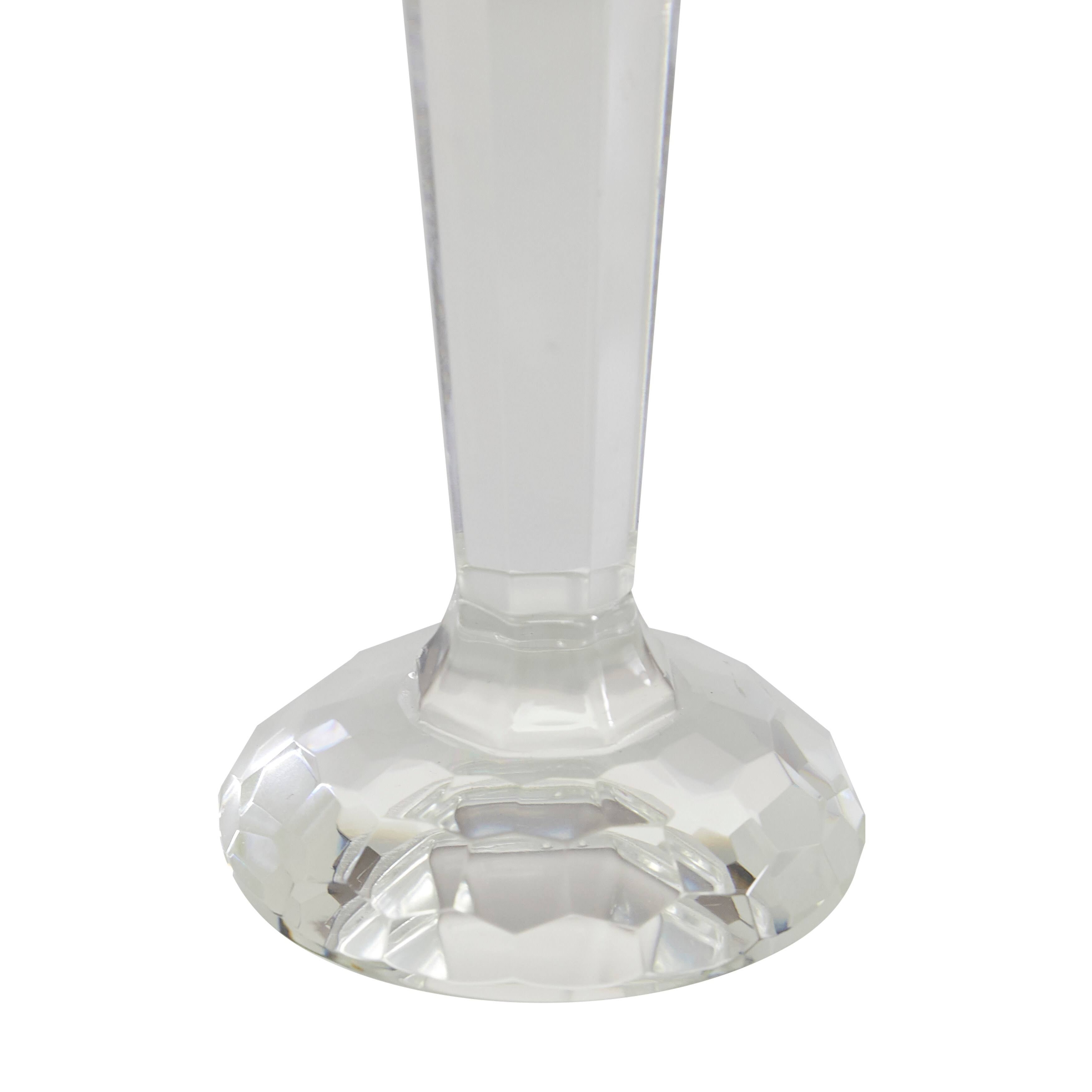 Clear Wood Candle Holder (Set of 2) B913