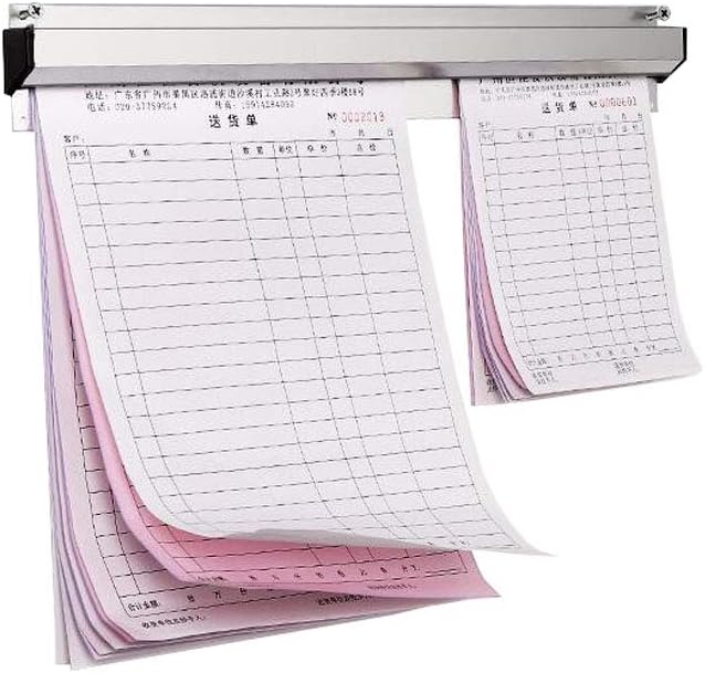 18 Inch Aluminium Slide Check Rack Ticket Holder Pack of 2 X67505
