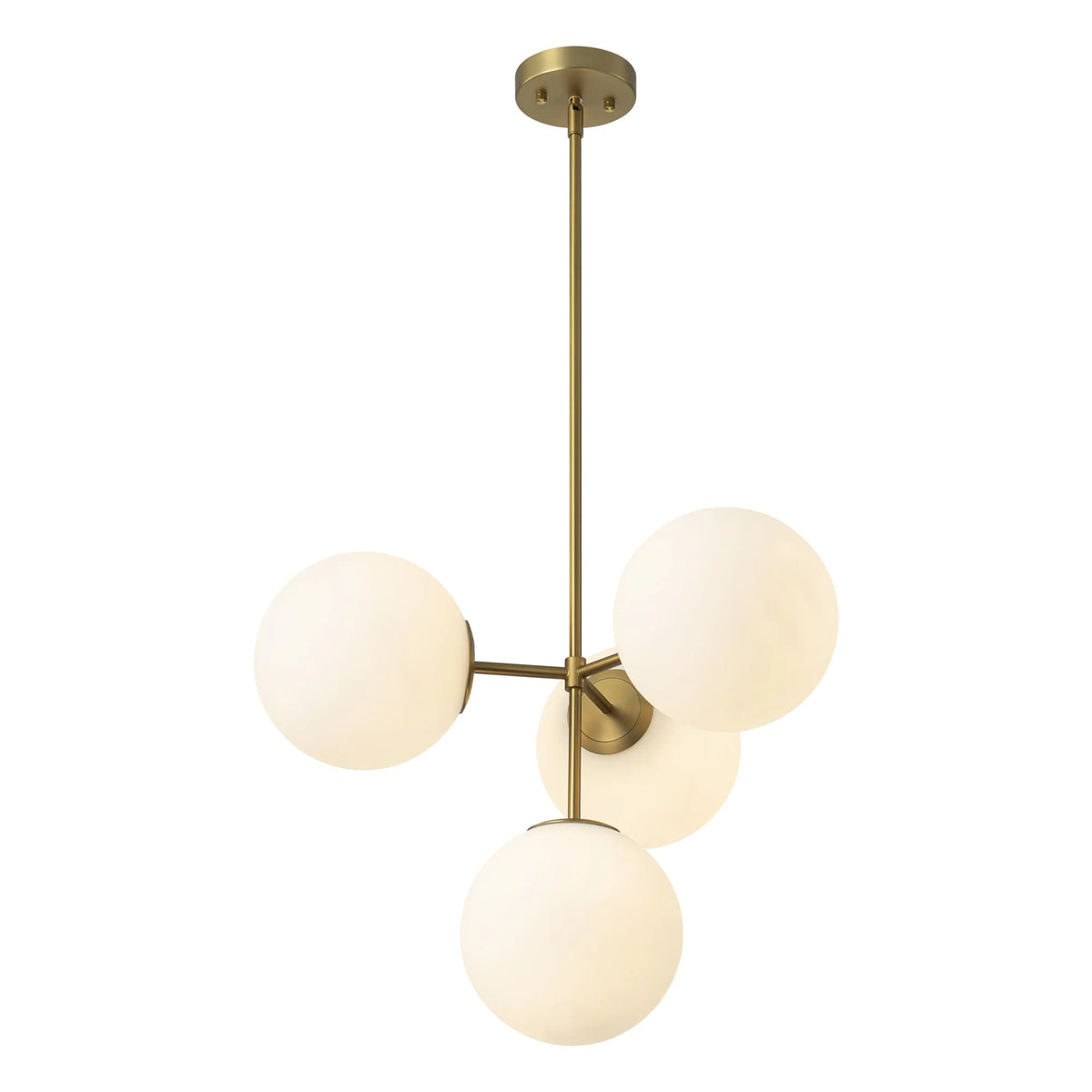 4-Light Dimmable Glass Bubble Chandelier Q8776