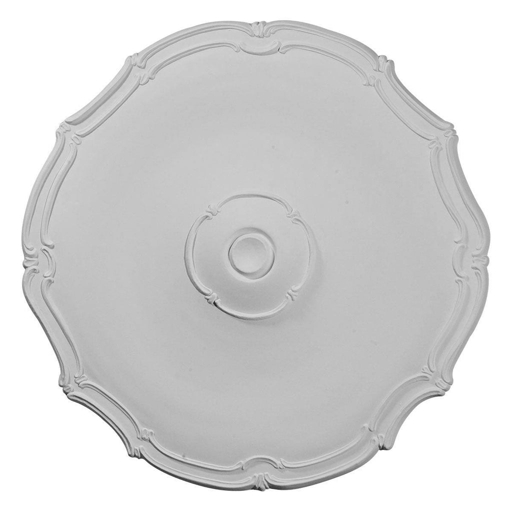 18 7/8x22OD x 1 1/2x22P Hand-Painted Smokey Topaz Ceiling Medallion I408