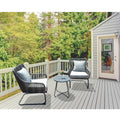 3 Pcs Outdoor Hand-Woven Wicker Spring Sofa Chair Patio Conversation Set B669607