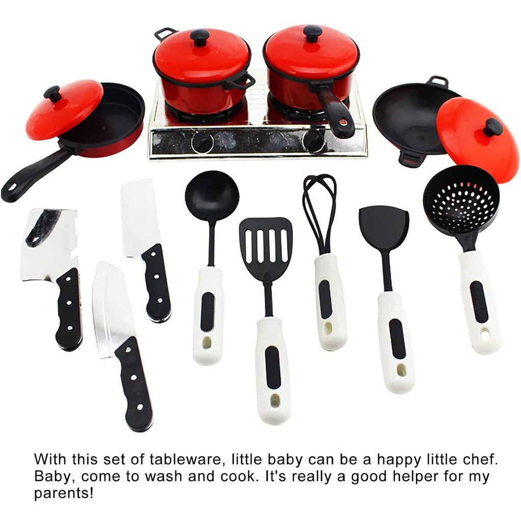 13 Piece Kitchen Toys Set with Pots and Pans T2092