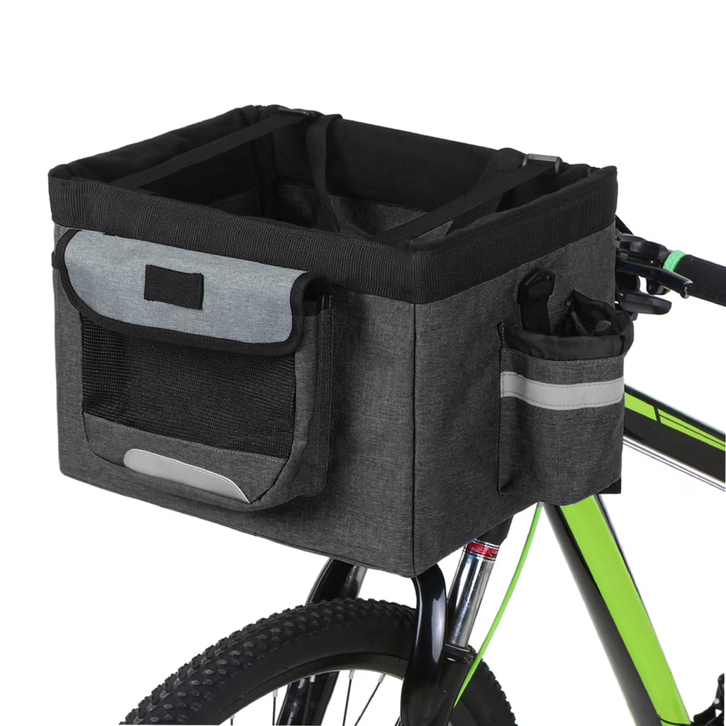 Foldable Bike Basket Dog Cat Carrier Camping Tote Bag U460412