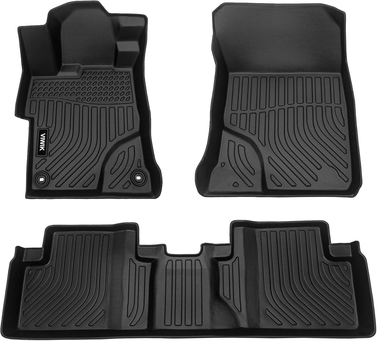 Black TPE All Weather Car Floor Mats Full Set T4103