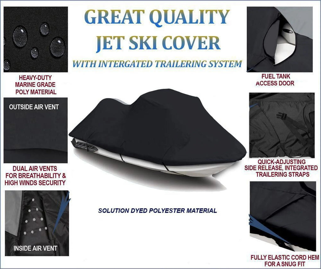 Black 600D Jet Ski Cover A87529