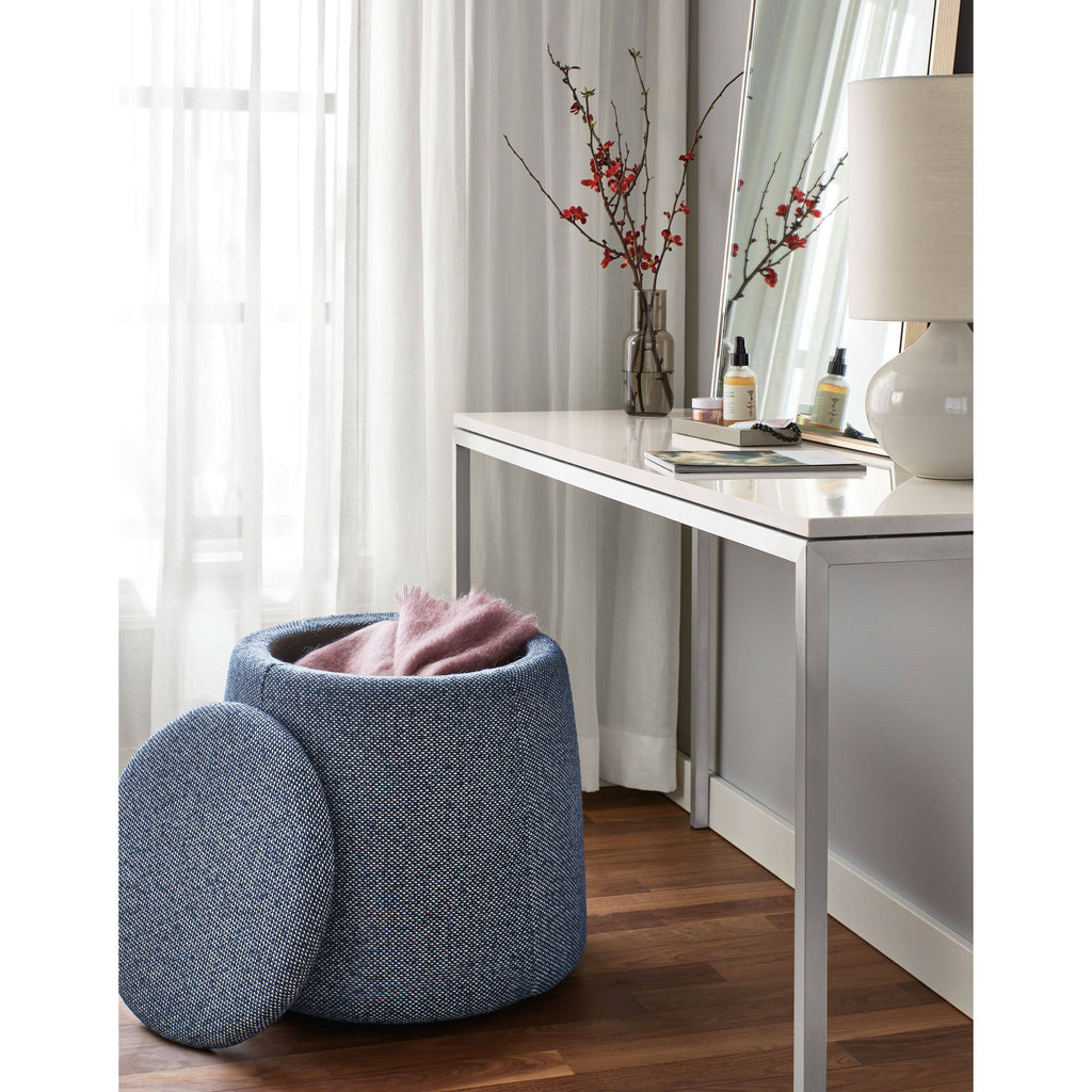 White Venatino Marble Parsons Console Table Y472012