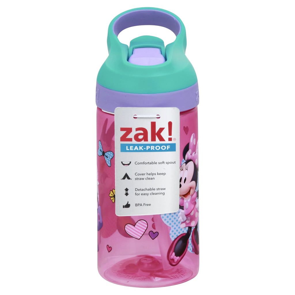 16oz Plastic Water Bottle Pink/Teal L64766