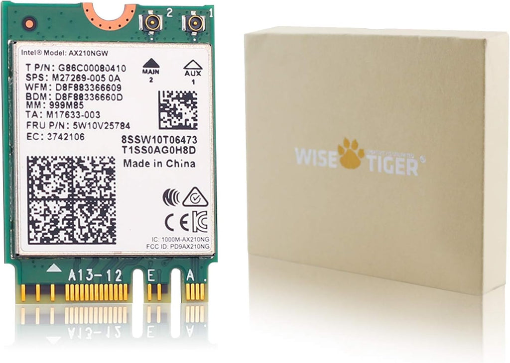 Wi-Fi 6E Tri-Band Wireless Network Adapter with Bluetooth 5.2, M.2/NGFF Pack of 2 W338
