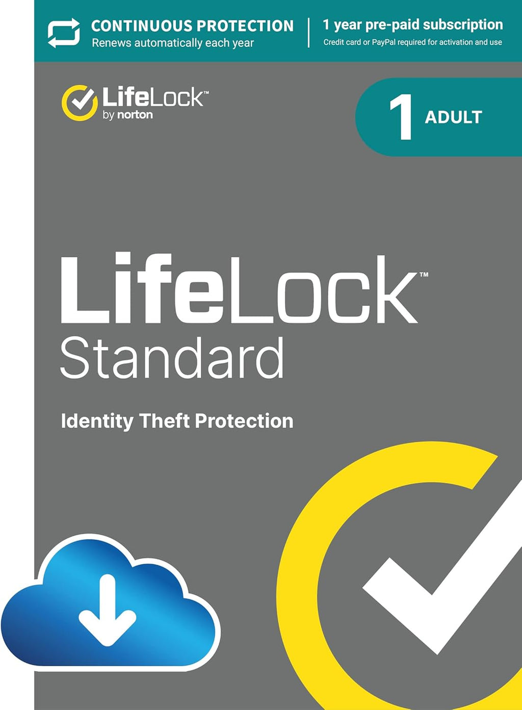 Identity Theft Protection, 1 Year Auto-Renewing Subscription T7942