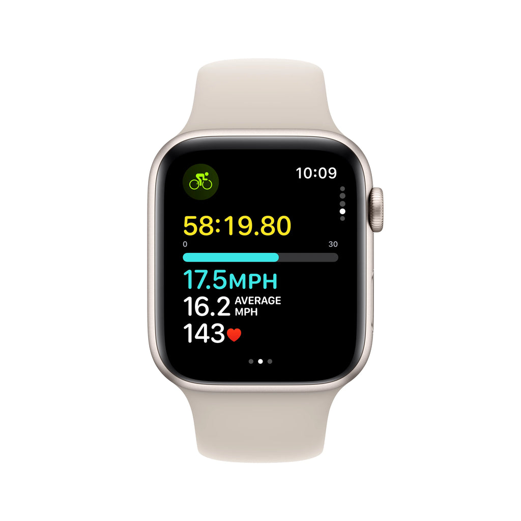 Apple Watch SE GPS 40mm Starlight Aluminum Case with Starlight Sport Band J718995