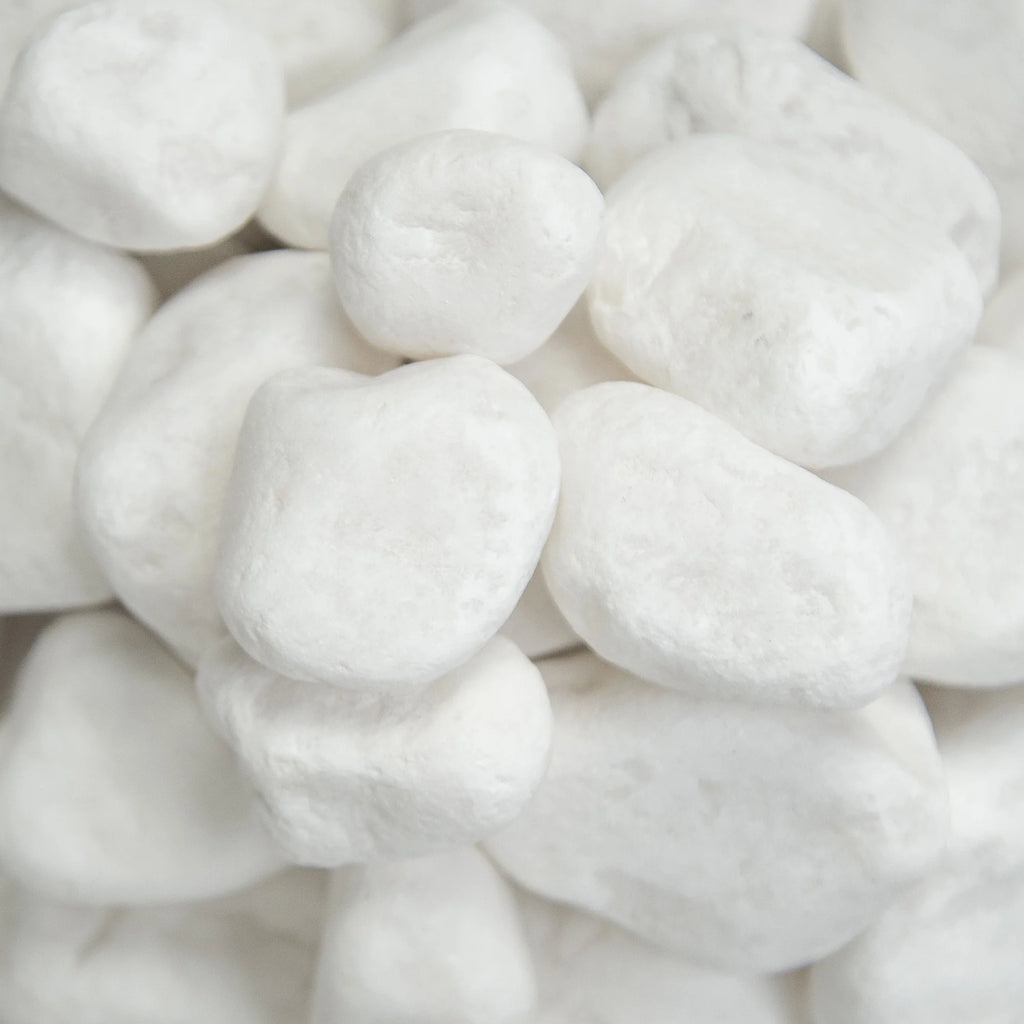 White Marble Bagged Pebbles P47894