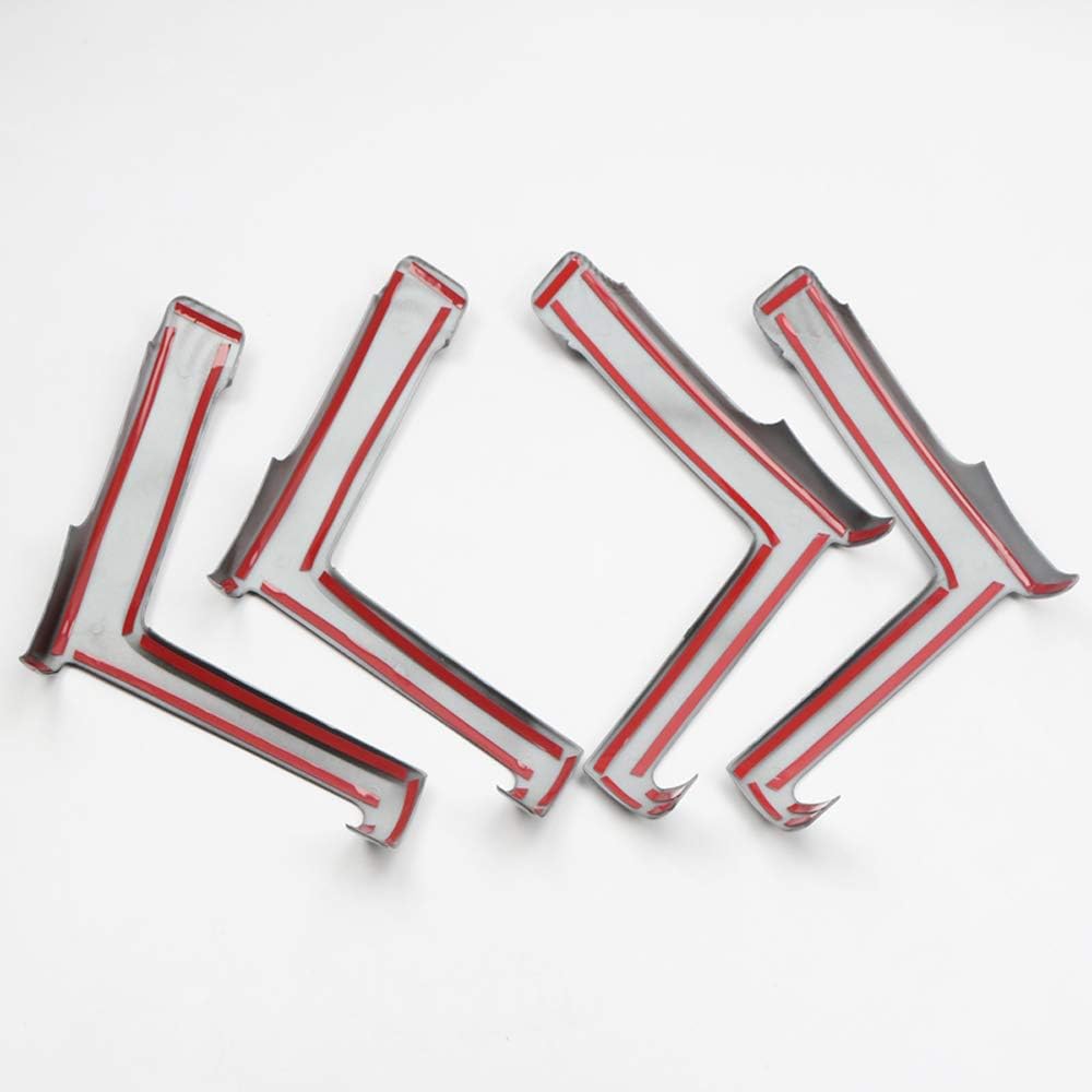 Carbon Fiber Style ABS Door Side Armrest Strip Cover Trim 4PCS J404