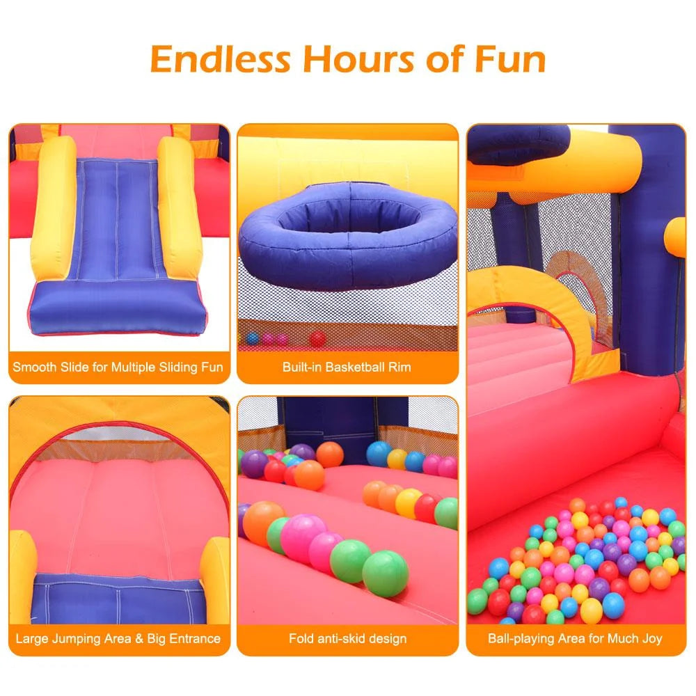 Kids Inflatable Bouncer Castle with Blower P352587