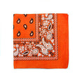 84 Paisley 100% Polyester Bandanas (Orange) D4979