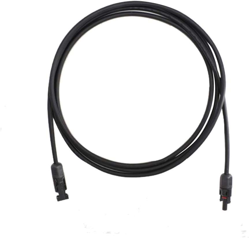 20 Feet 10AWG Solar Extension Cable Wire with Female and Male Connector, 10 Gauge (6mm²) Adaptor Kit Tool (20FT Red + 20FT Black) C84009