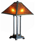 24 Inch 2 Light Table Lamp Mahogany Bronze Finish O943