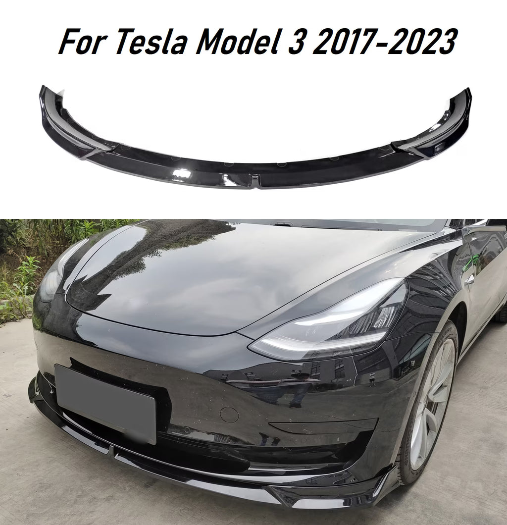 Gloss Black Front Bumper Lip Spoiler Splitter Body Kit S923