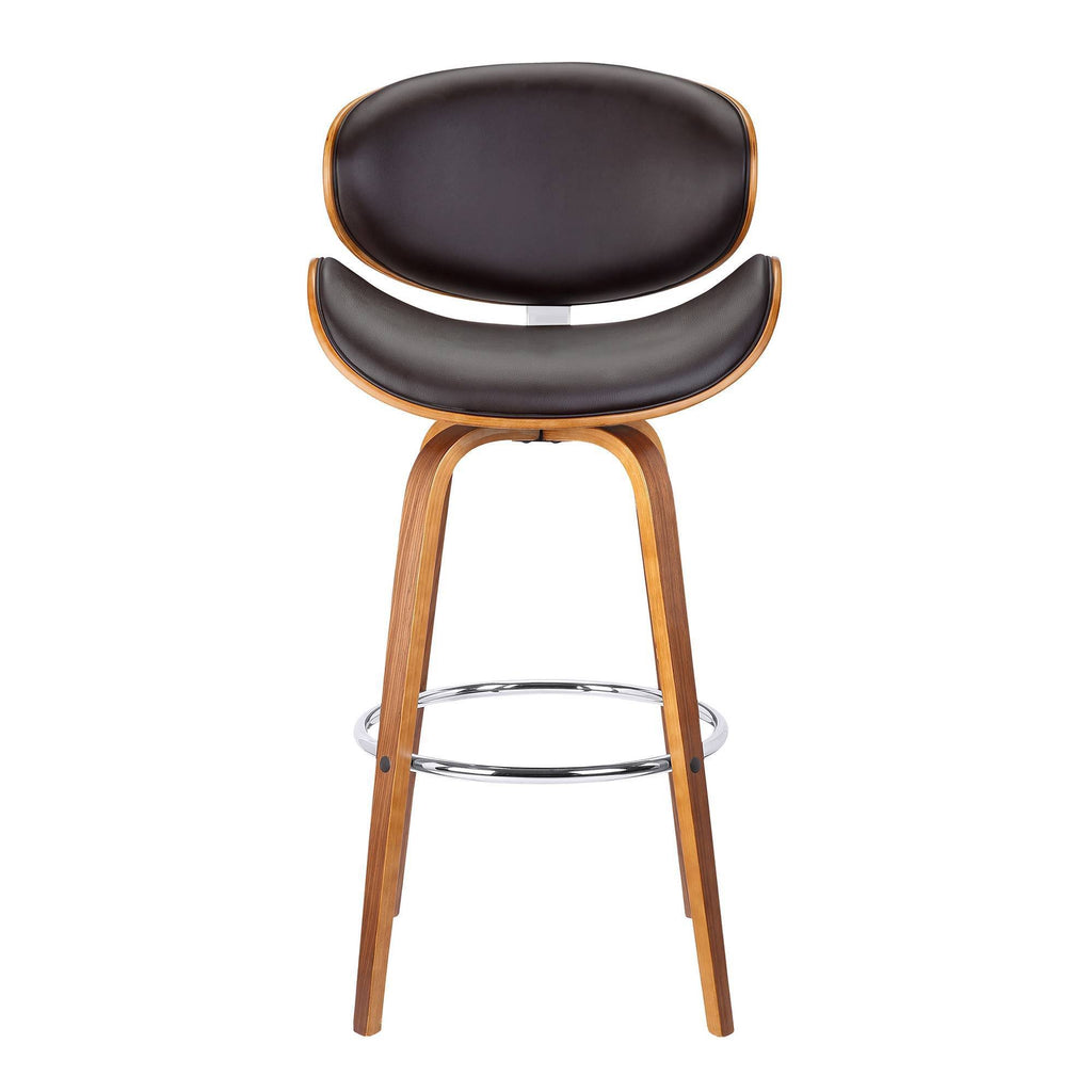 Brown Swivel Height Barstool T1874
