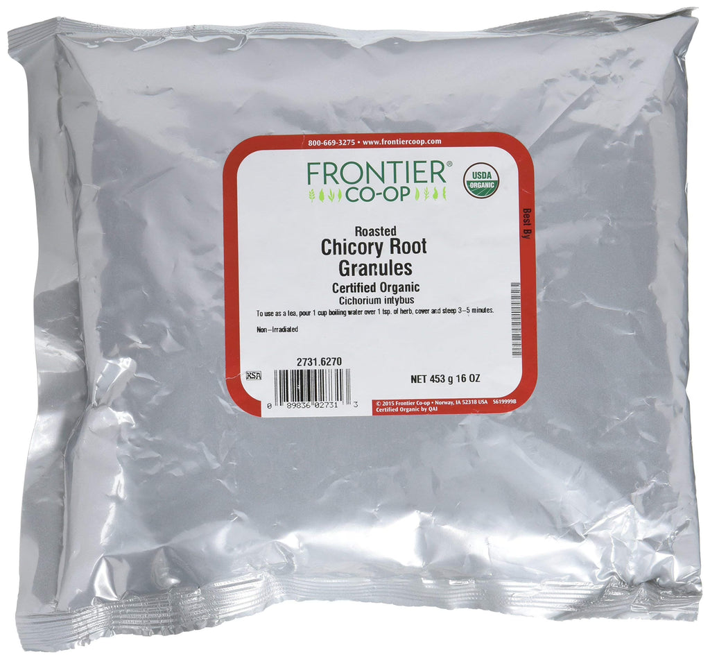 Organic Roasted Chicory Root Granules 1lb Pack of 2 Z98768