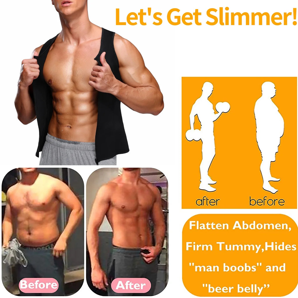 Neoprene Sweat Vest with Adjustable Waist Trimmer Belt T50889