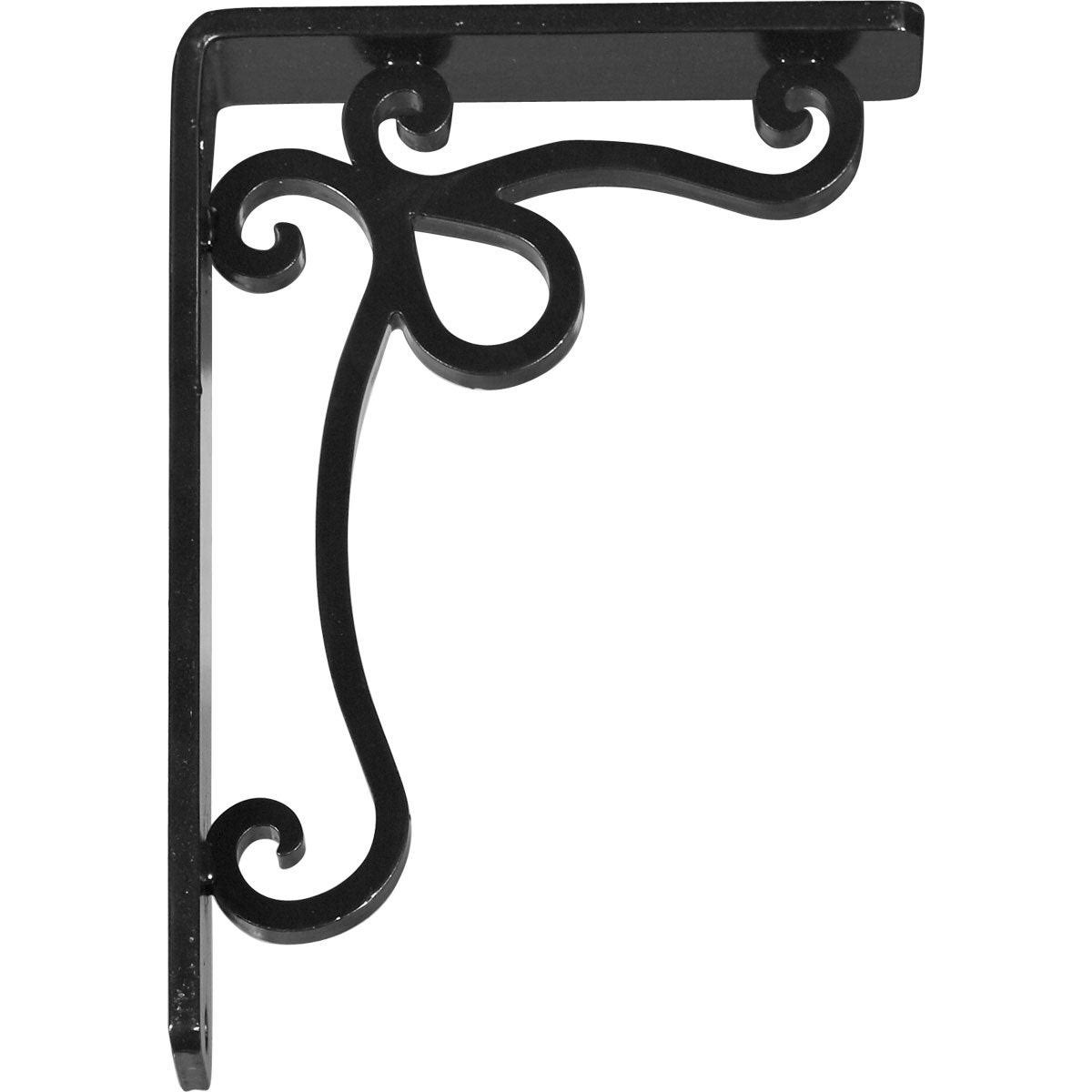 Wrought Iron Bracket Antiqued Brass P8345