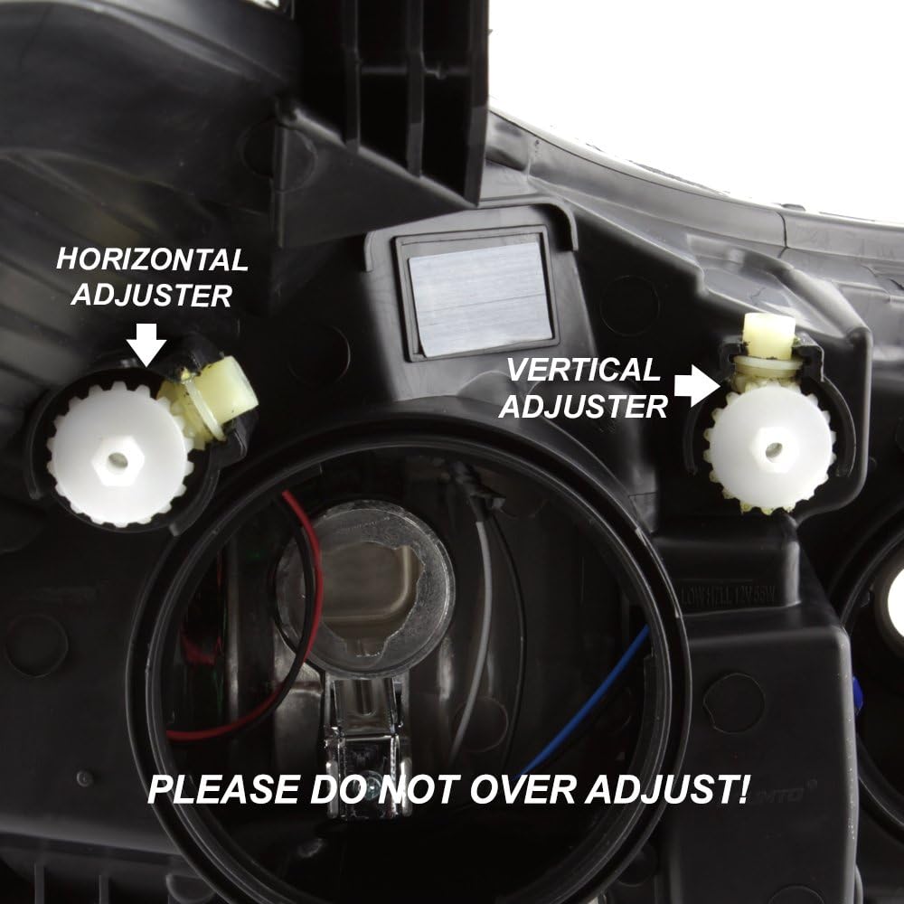 Headlight Driver Pair Left Passenger Side Replacement D67376