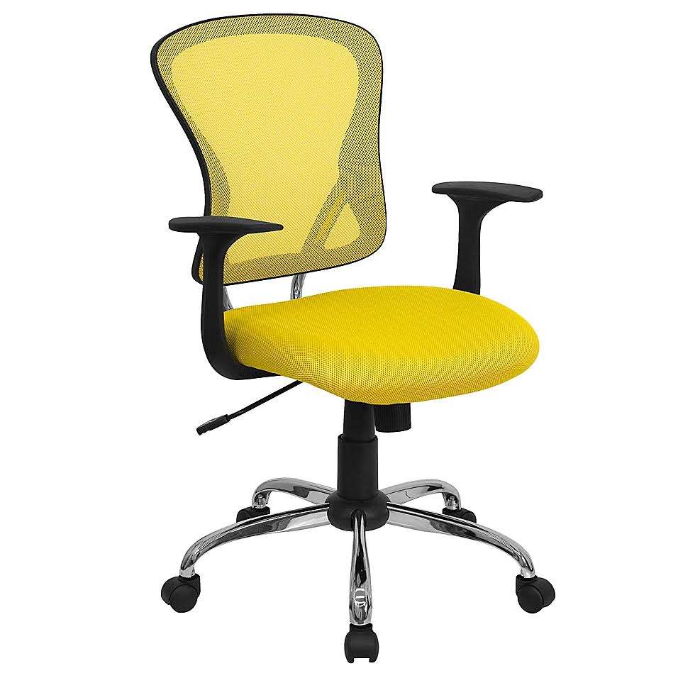 Yellow Mid-Back Mesh Task Chair X14847