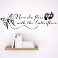 Butterfly Design Wall Decal Vinyl Sticker 6x30" A33506