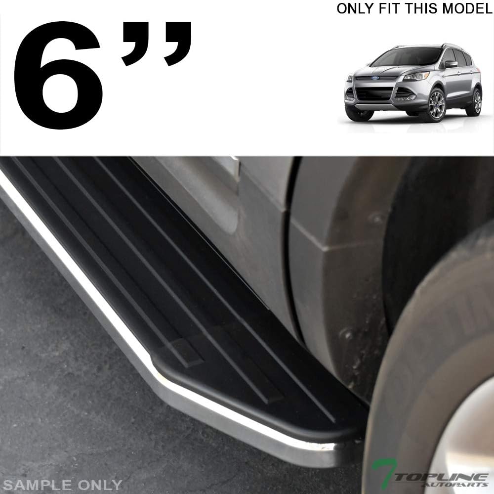 Black Aluminum Side Step Rail Running Boards for Ford Escape O1818