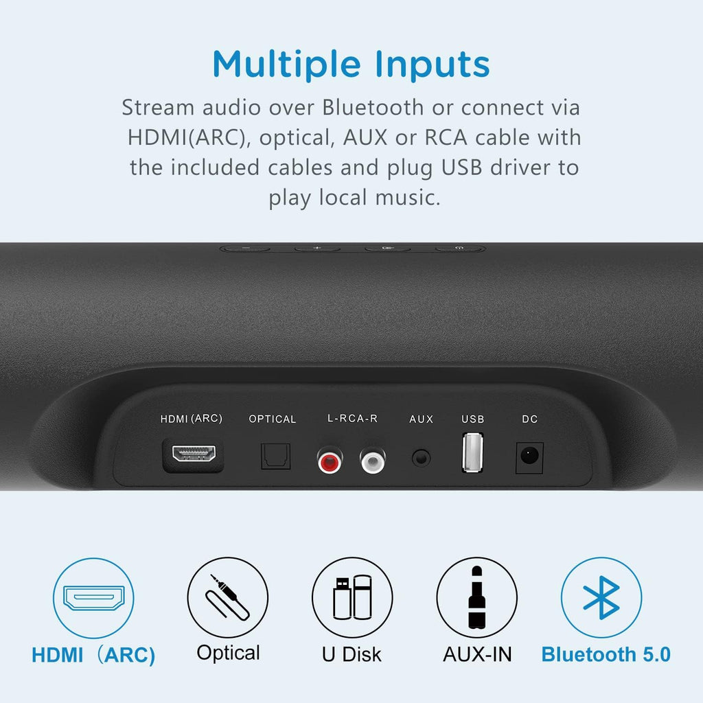80 Watts TV Sound Bar with Bluetooth 5.0 T168881