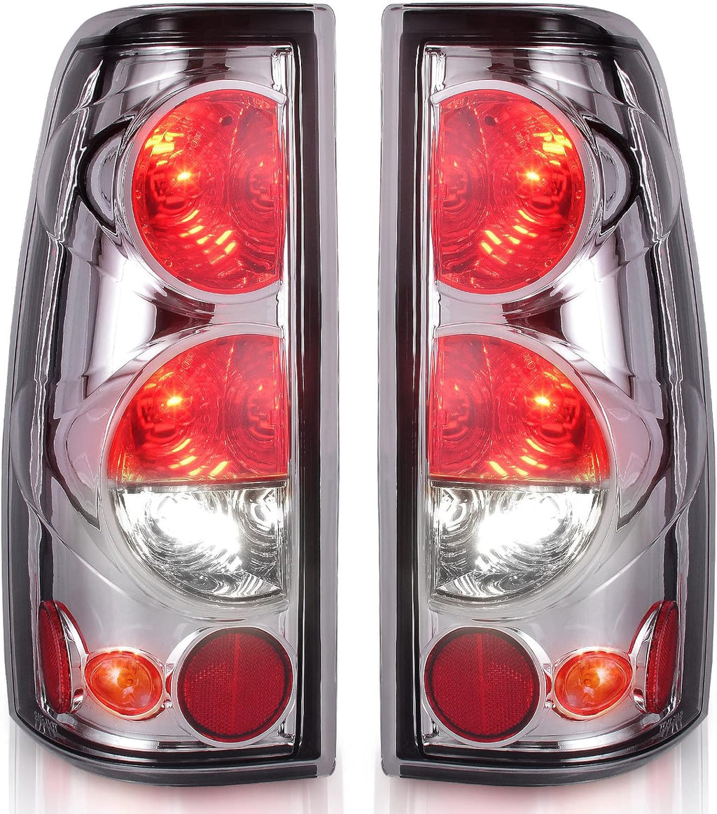 Tail Lights Compatible with 1999-2006 Chevy Silverado 1500 2500 3500, Pack of 2 U3261