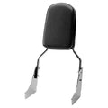 Chrome Backrest / Sissy Bar with Leather Pad V3636