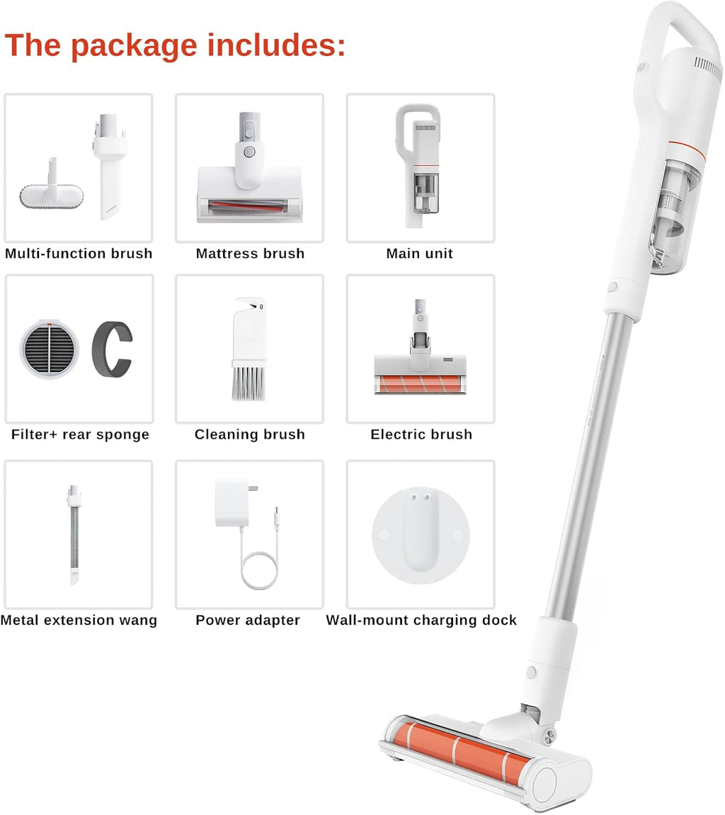 Cordless Stick Vacuum Cleaner, 23500Pa Suction, 60 Minutes Runtime, Lightweight Handheld Vacuum W12282
