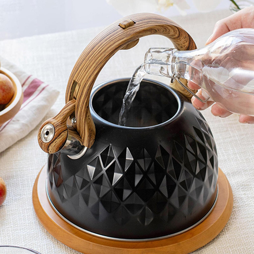 Black 3L Whistling Kettle L642299