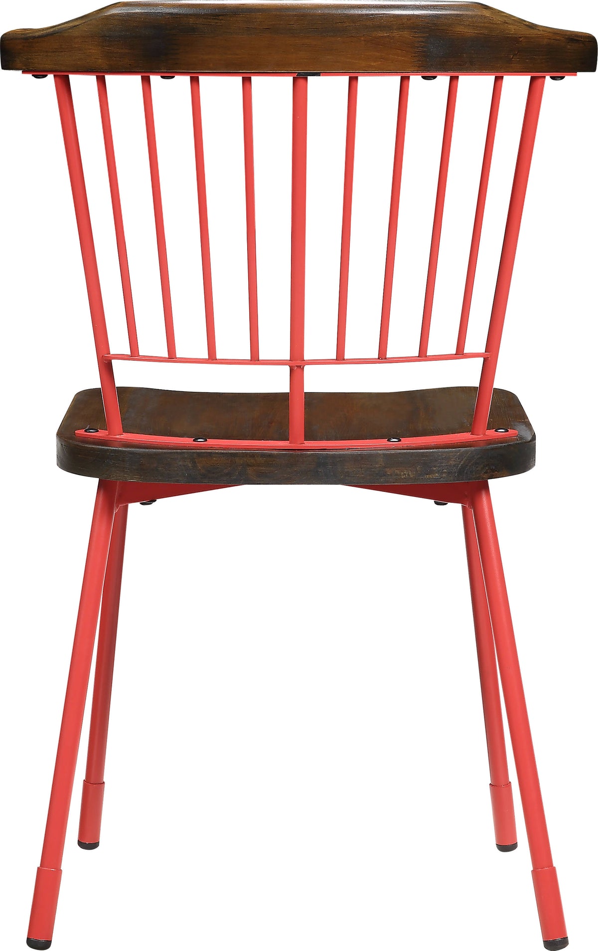 Red & Brown Oak Side Chair Set of 2 E138824
