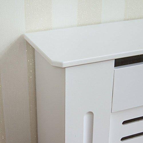 Milton Radiator Cover White Painted MDF Cabinet C36675