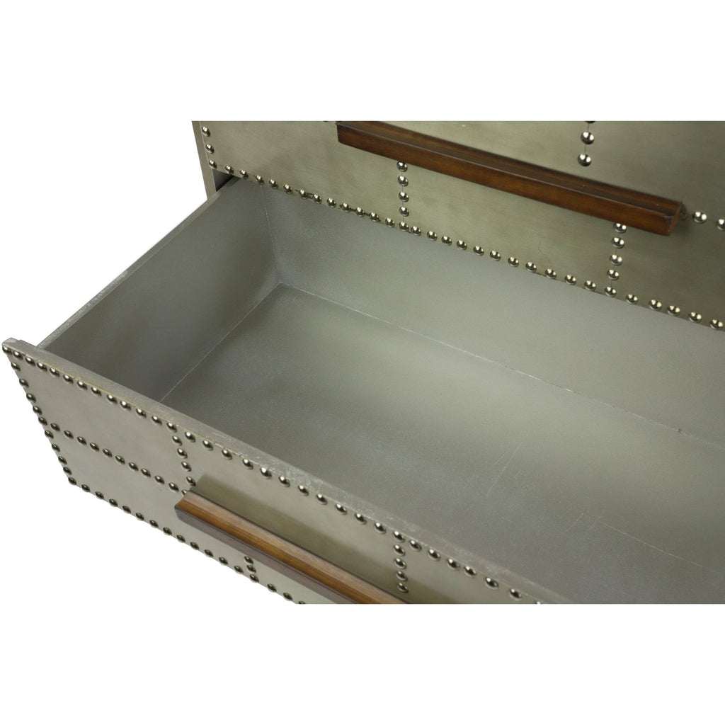 Grey Wood Industrial Cabinet S334897