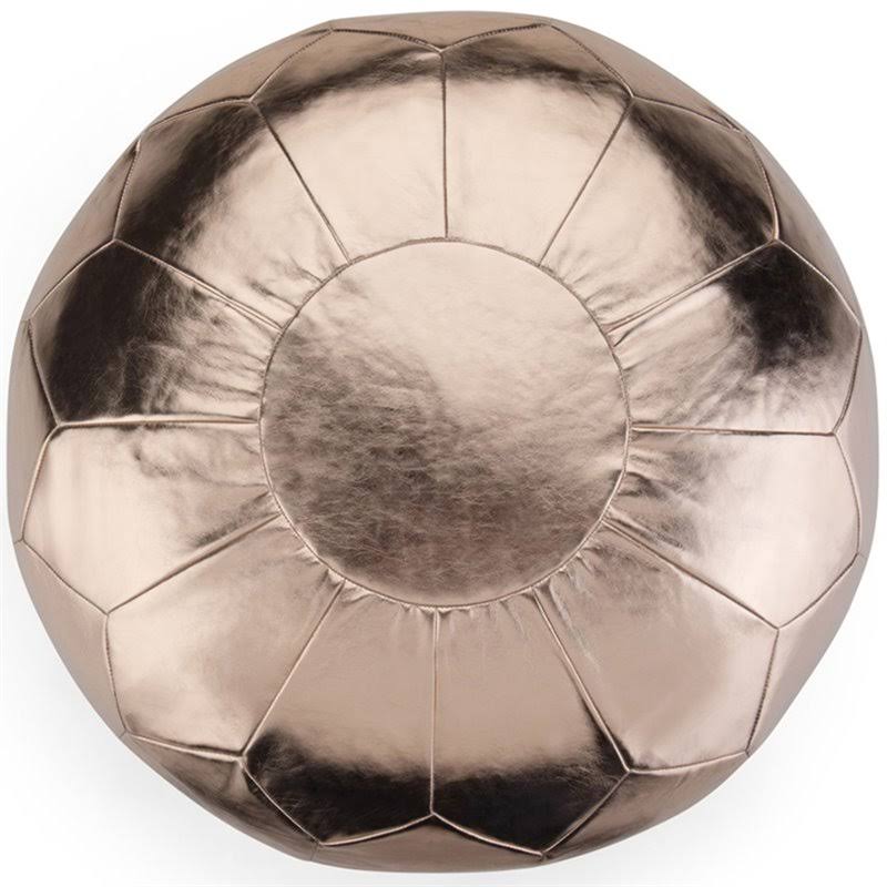 Round Pouf in Gold C565