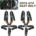 2PCS Black 5-Point Racing Safety Harness Set with Shoulder Pads H9402