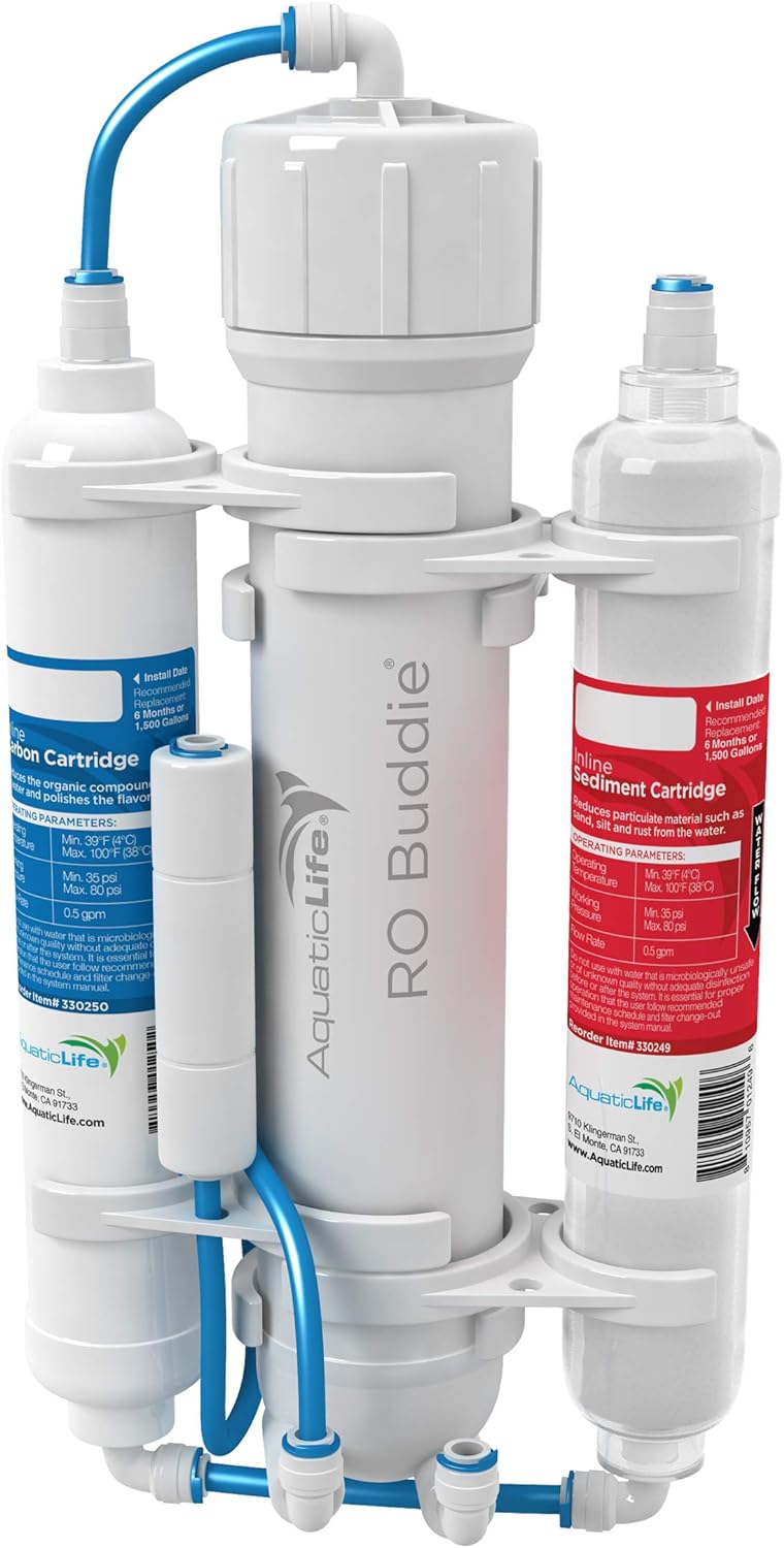 RO Buddie Plus DI Four Stage Reverse Osmosis Deionization Unit 50 GPD Pack of 2 X888