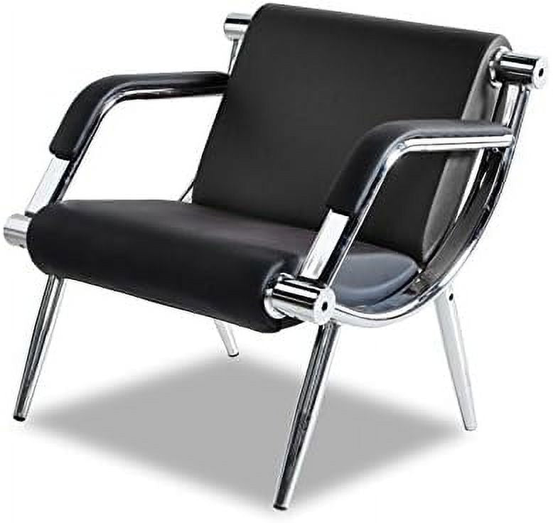 Black PU Leather Visitor Sofa K8111