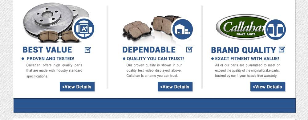 Front 280mm 5 Lug Rotors + Ceramic Brake Pads J7651