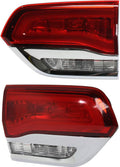 Chrome Tail Light Assembly Pair for Jeep Grand Cherokee 2014-2017 V50675