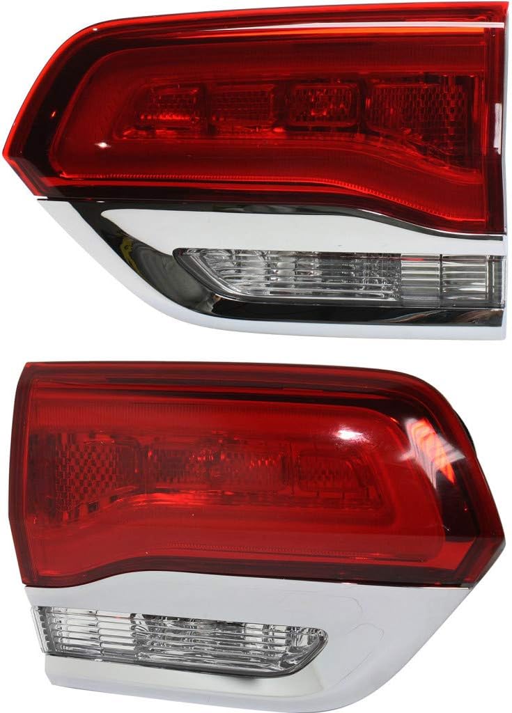 Chrome Tail Light Assembly Pair for Jeep Grand Cherokee 2014-2017 V50675