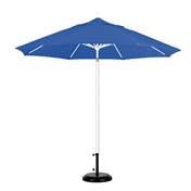 White 7.5 ft. Fiberglass Market Umbrella I694053