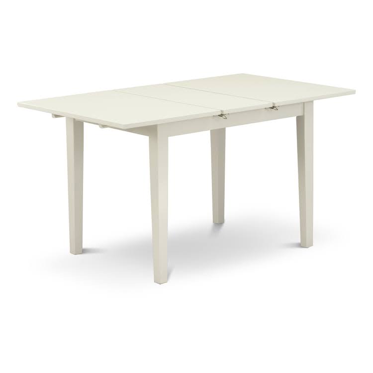 3-Piece White Dining Set with Slatted Chairs A2442