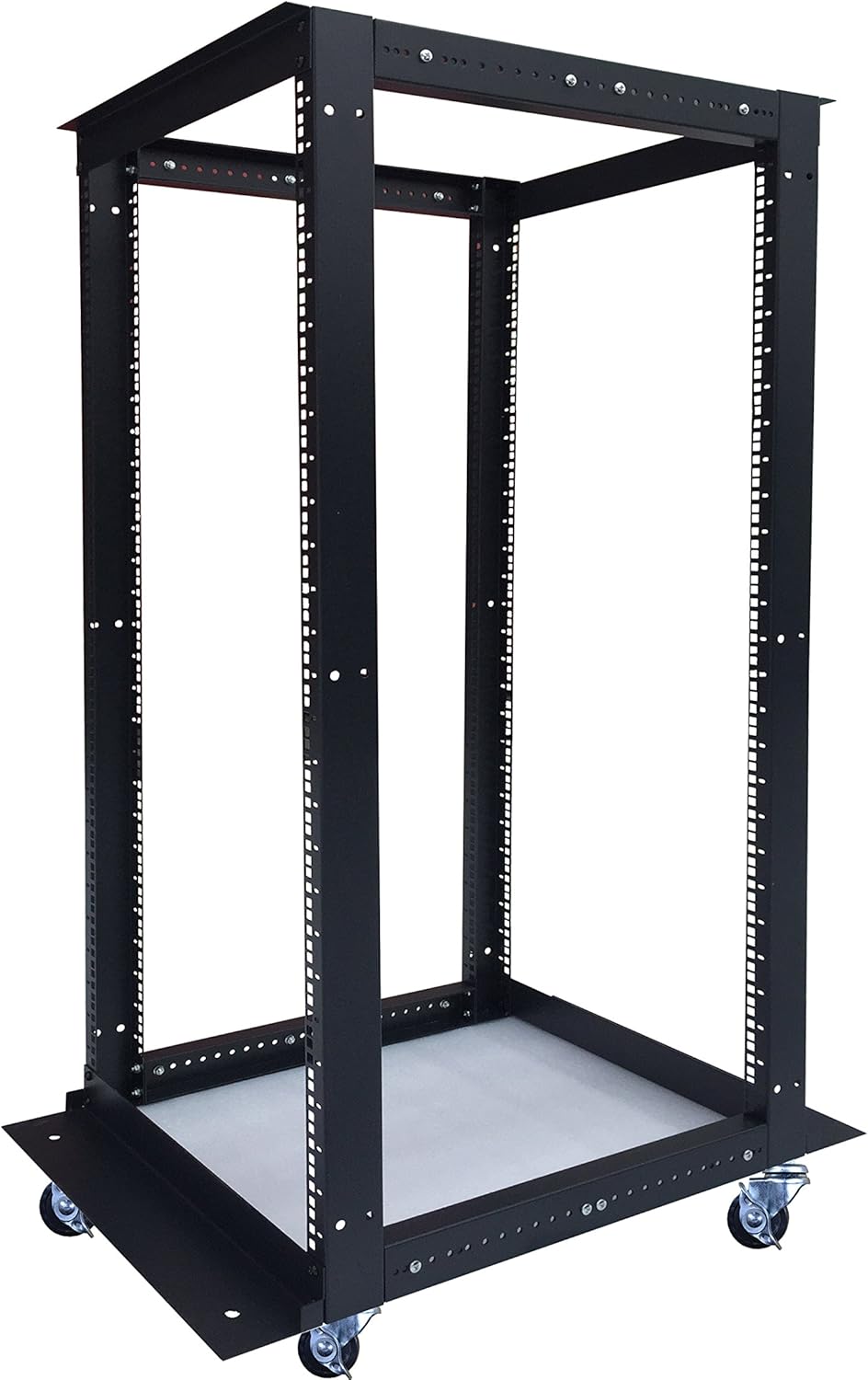18U 4 Post Open Frame 19 inch Network Server Rack Adjustable Depth N380