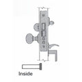 Lifetime Satin Brass Lever Entrance Handleset with Mortise Lock Body C679