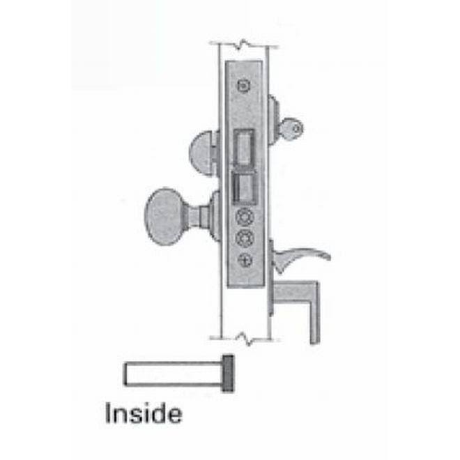 Lifetime Satin Brass Lever Entrance Handleset with Mortise Lock Body C679